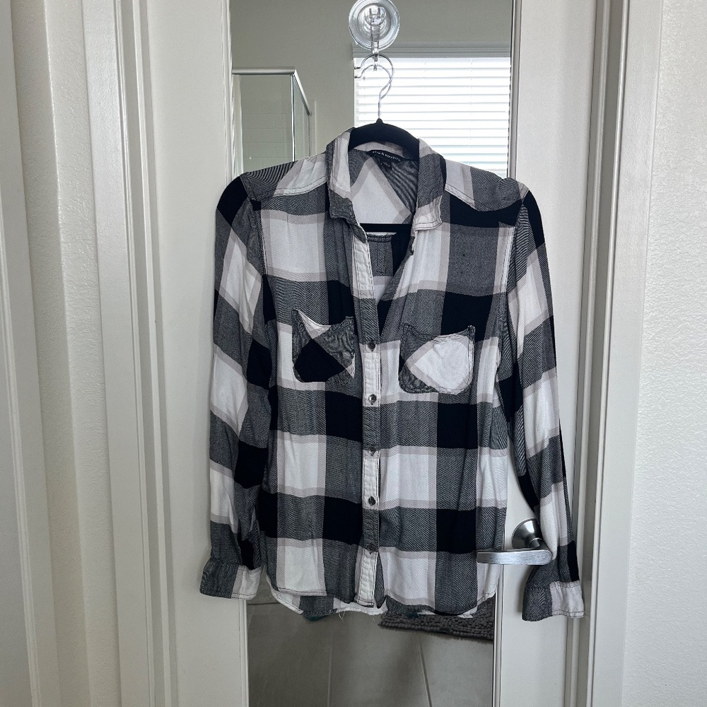 Flannel Button Down Top